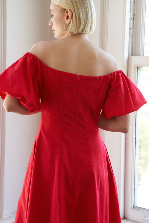 protecting-my-peace-red-woven-midi-dress Flying Tomato-Sophia's Style-2