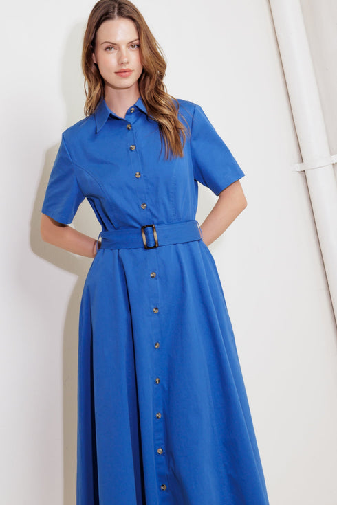 luxe-living-blue-woven-midi-dress Flying Tomato-Sophia's Style-3