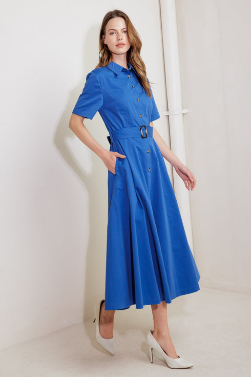 luxe-living-blue-woven-midi-dress Flying Tomato-Sophia's Style-5