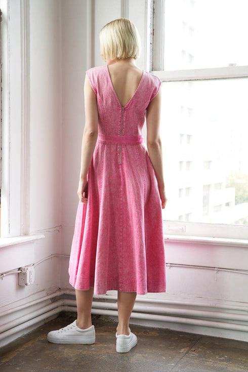 never-forget-twill-midi-dress Flying Tomato-Sophia's Style-2