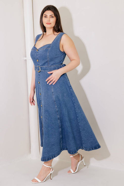 prettiest-behavior-denim-midi-dress Flying Tomato-Sophia's Style-11