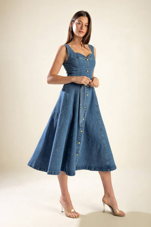 prettiest-behavior-denim-midi-dress Flying Tomato-Sophia's Style-4