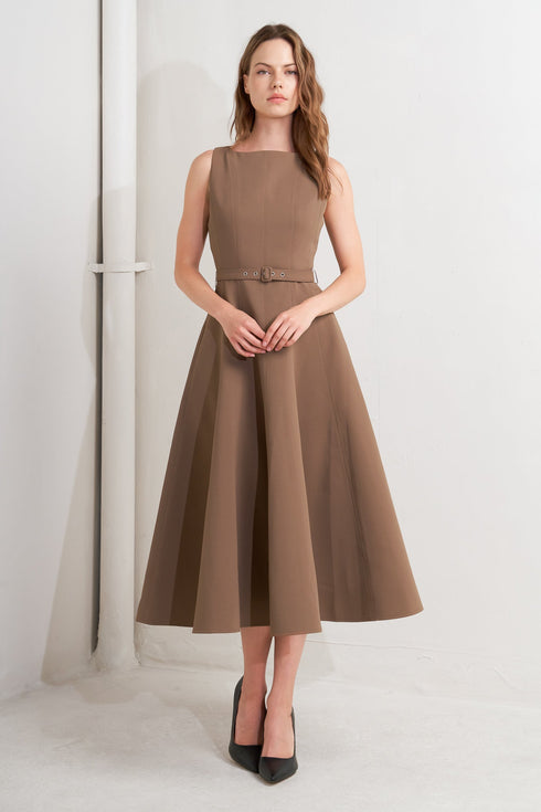 living-the-dream-brown-woven-midi-dress Flying Tomato-Sophia's Style-7