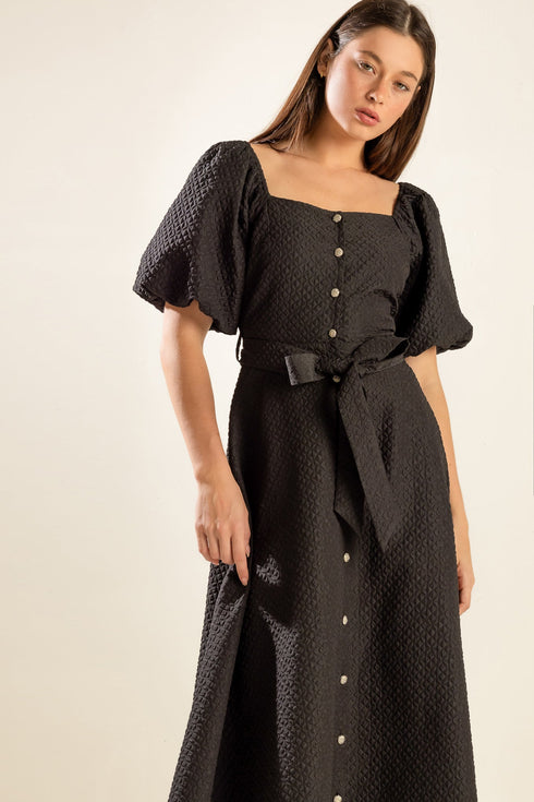 noir-heritage-black-textured-button-front-belted-midi-dress-flying-tomato-sophias-style-3