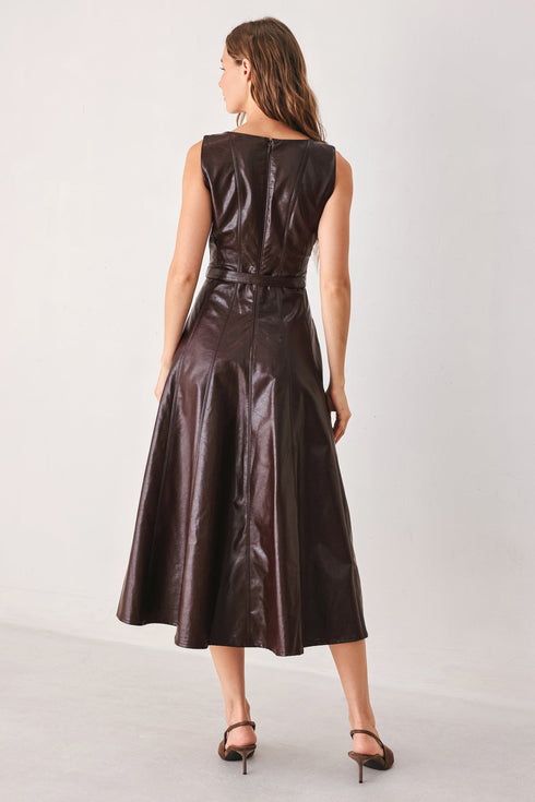dark-truffle-faux-leather-midi-dress-flying-tomato-sophias-style-8
