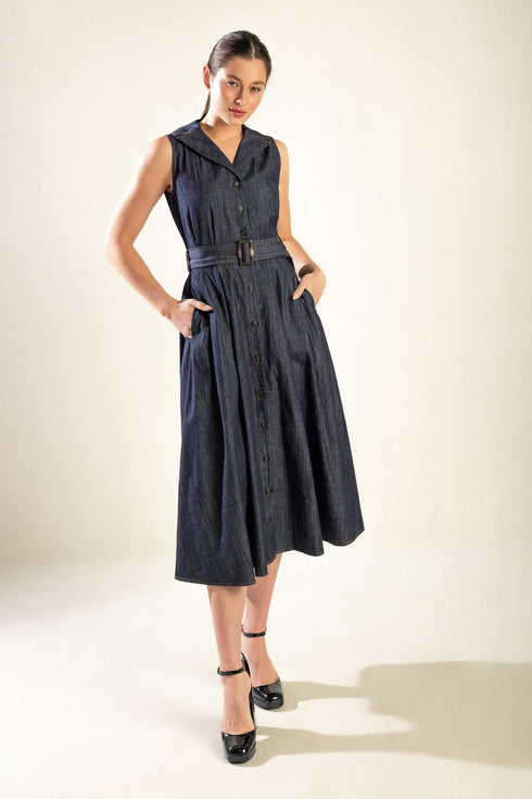 oasis-of-calm-rigid-denim-midi-dress Flying Tomato-Sophia's Style-7