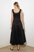 loveliest-looks-black-woven-midi-dress Flying Tomato-Sophia's Style-3