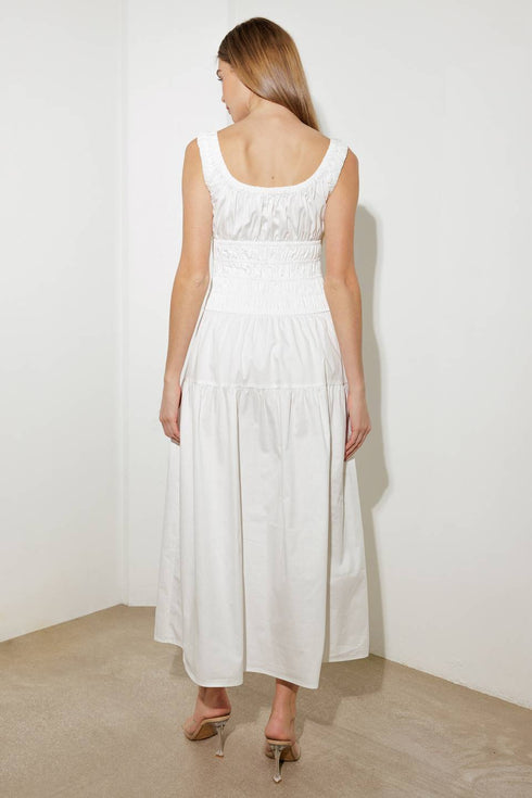 loveliest-looks-white-woven-midi-dress Flying Tomato-Sophia's Style-3