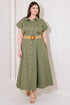 build-my-empire-olive-woven-midi-dress Flying Tomato-Sophia's Style-12