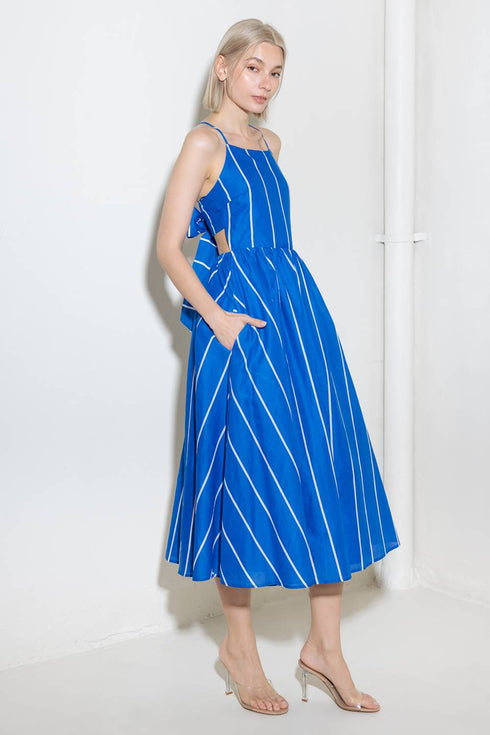 let-the-good-in-blue-woven-midi-dress Flying Tomato-Sophia's Style-6
