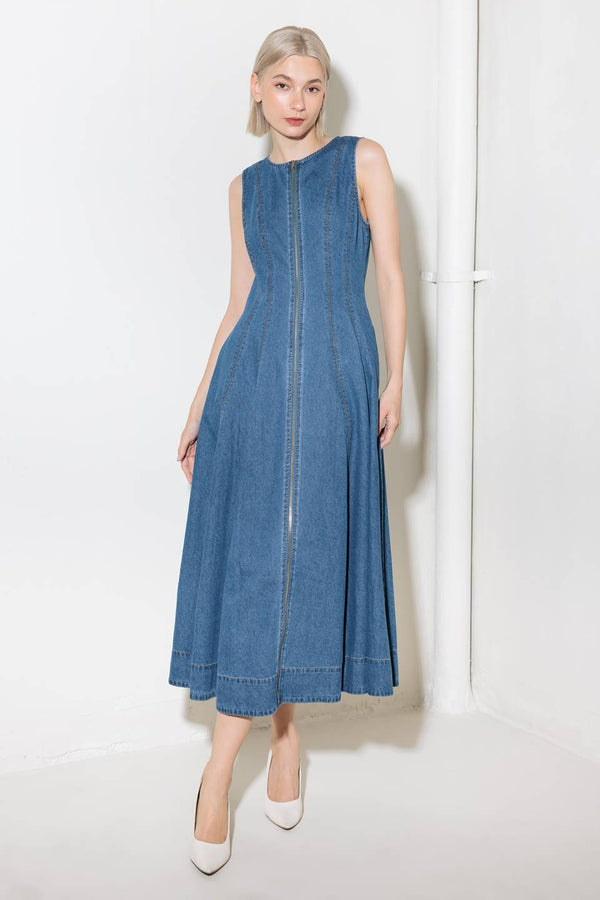 irresistibly-poised-denim-midi-dress Flying Tomato-Sophia's StyleDRESSES-1