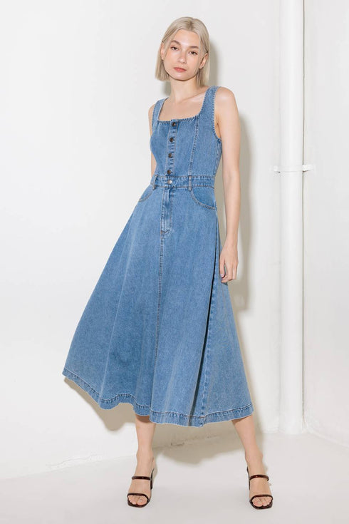 softly-romantic-denim-midi-dress Flying Tomato-Sophia's StyleDRESSES-1