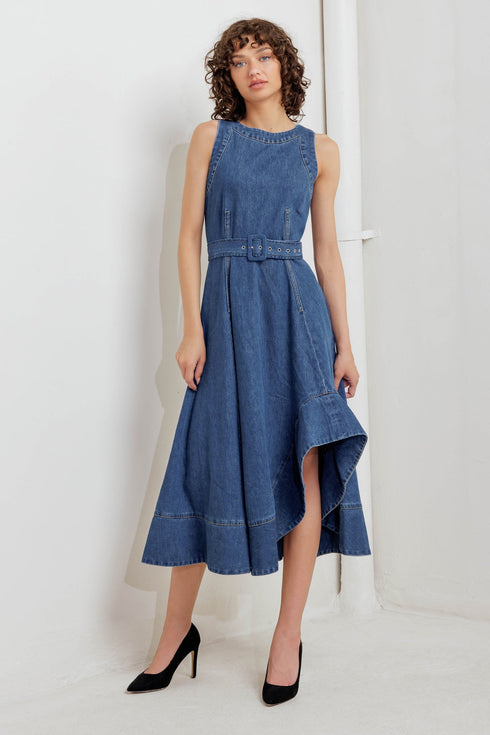 poet-s-muse-denim-woven-midi-dress Flying Tomato-Sophia's Style-4