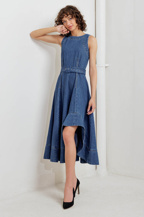 poet-s-muse-denim-woven-midi-dress Flying Tomato-Sophia's Style-5