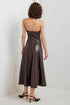 espresso-diva-faux-leather-midi-dress Sophia's Style-3