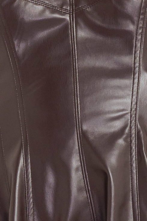 espresso-diva-faux-leather-midi-dress Sophia's Style-8