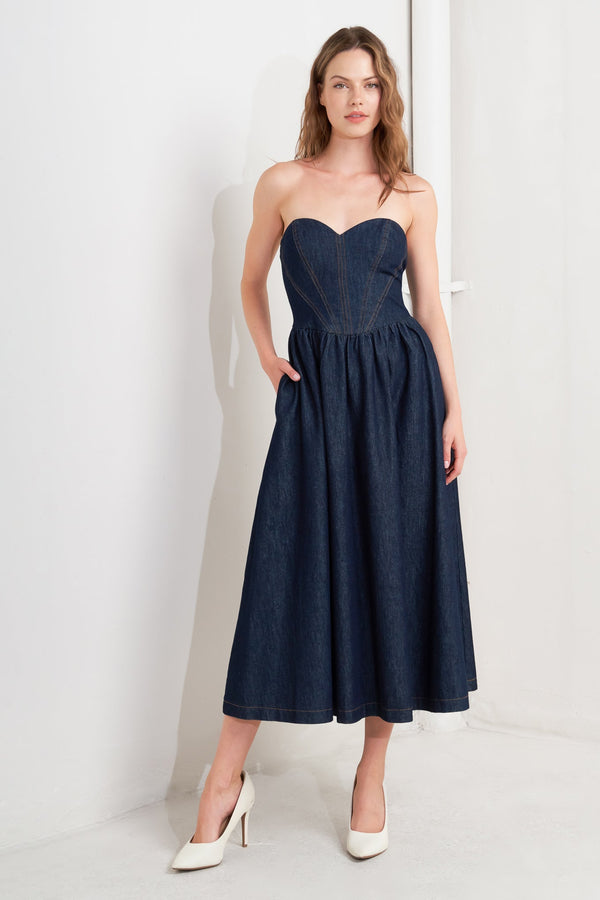 vintage-siren-denim-midi-dress-Sophia's StyleDRESSES-1