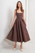 chocolate-symphony-woven-midi-dress-Sophia's StyleDRESSES-1