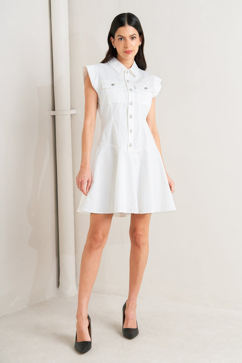 confidently-yours-white-woven-mini-dress-flying-tomato-Sophia's Style-3