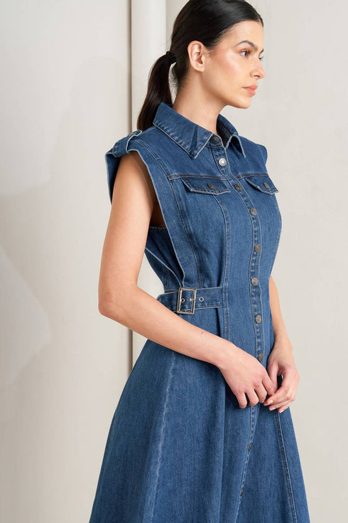 icon-vintage-denim-midi-dress-Flying-Tomato-Sophia's Style-6
