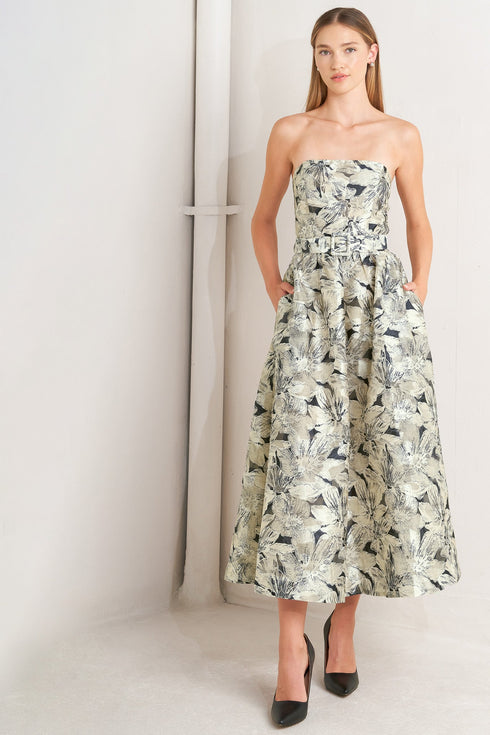 stone-leaf-woven-midi-dress Flying Tomato - Sophia's Style-3