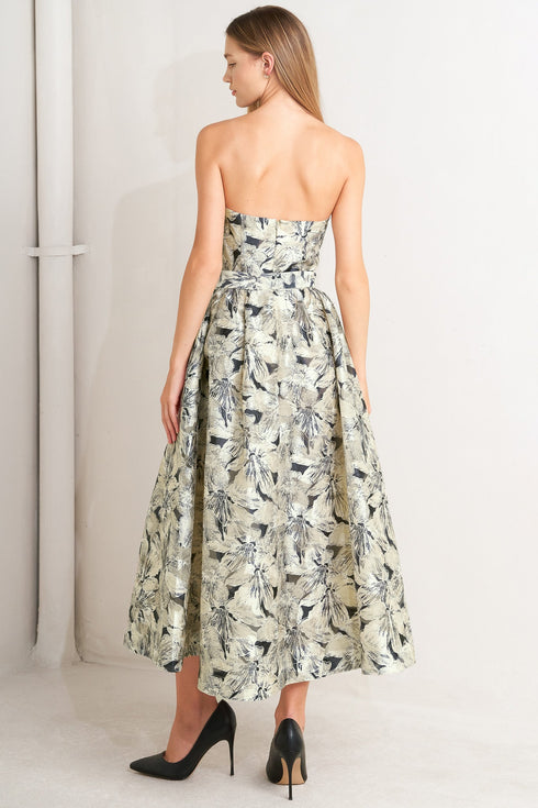 stone-leaf-woven-midi-dress Flying Tomato - Sophia's Style-4