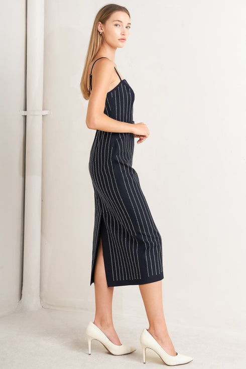 vertical-grace-woven-midi-dress-Sophia's Style-5