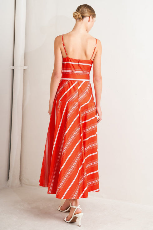 sweet-escape-stripe-woven-midi-dress-flying-tomato-Sophia's Style-6