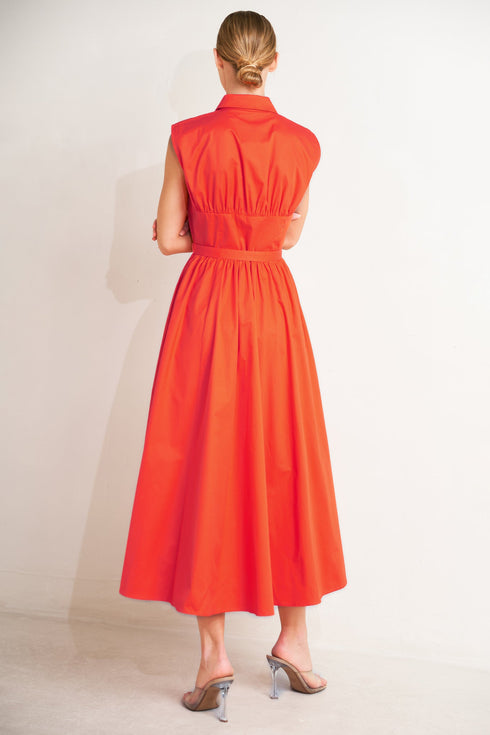 runway-ready-scarlet-woven-midi-dress-sophias-style-2