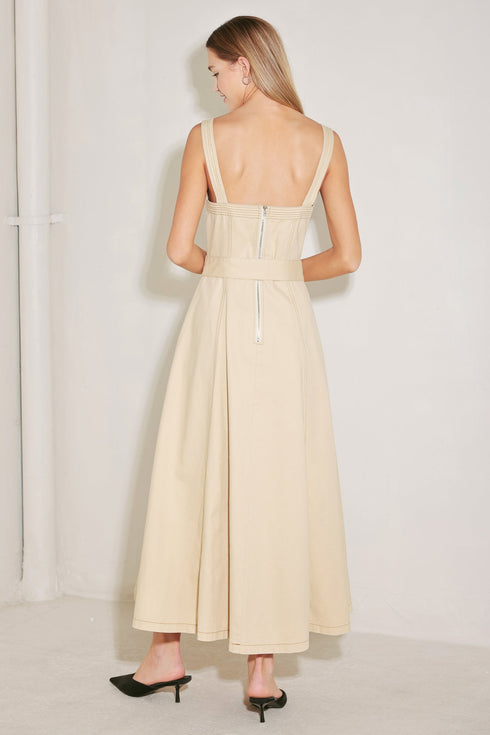 elevated-neutral-woven-midi-dress-sophias-style-2