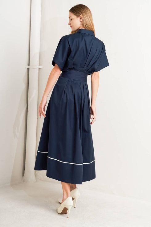 catch-you-later-navy-woven-midi-dress-Flying-Tomato-Sophia's Style-5