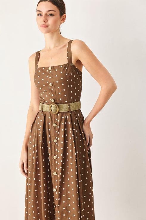 parisian-dot-woven-midi-dress-flying-tomato-sophias-style-2