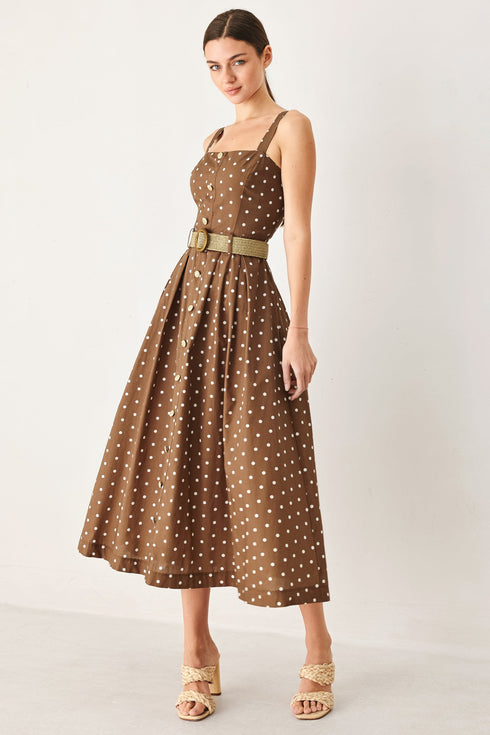 parisian-dot-woven-midi-dress-flying-tomato-sophias-style-5