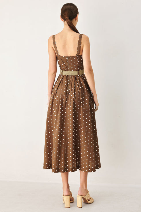 parisian-dot-woven-midi-dress-flying-tomato-sophias-style-3
