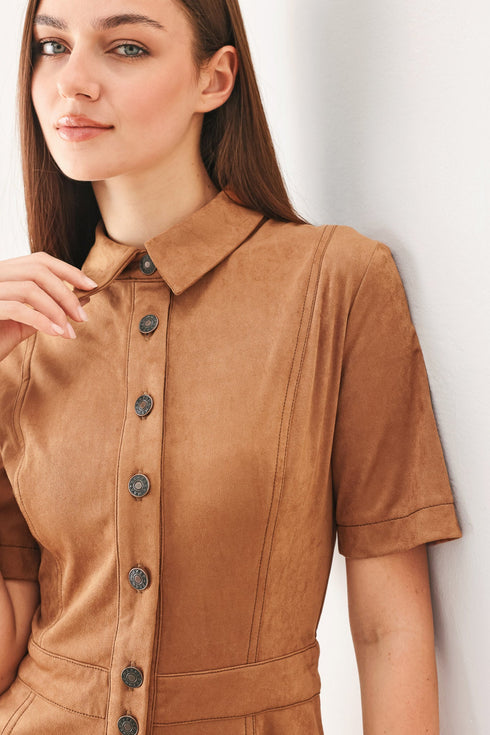 darling-came-faux-suede-midi-shirt-dress-flying-tomato-sophias-style-2