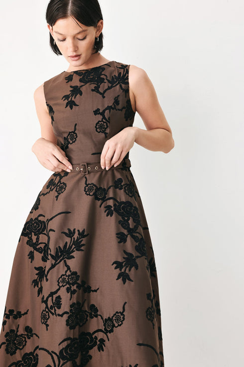 truffle-botanic-grace-woven-midi-dress-1-flying-tomato-sophias-style-2