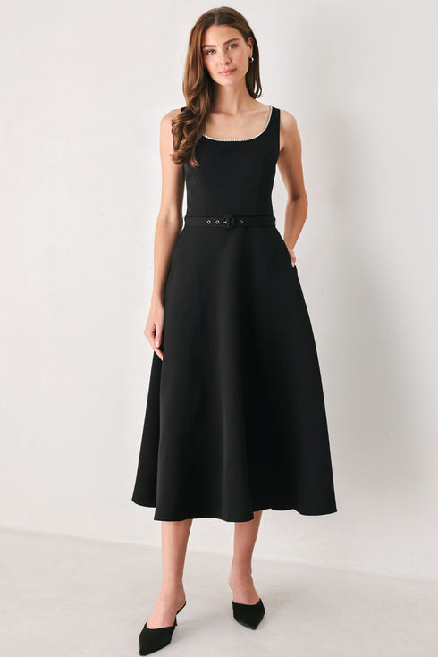 jeweled-noir-black-embellished-belted-midi-dress-flying-tomato-sophias-style-5