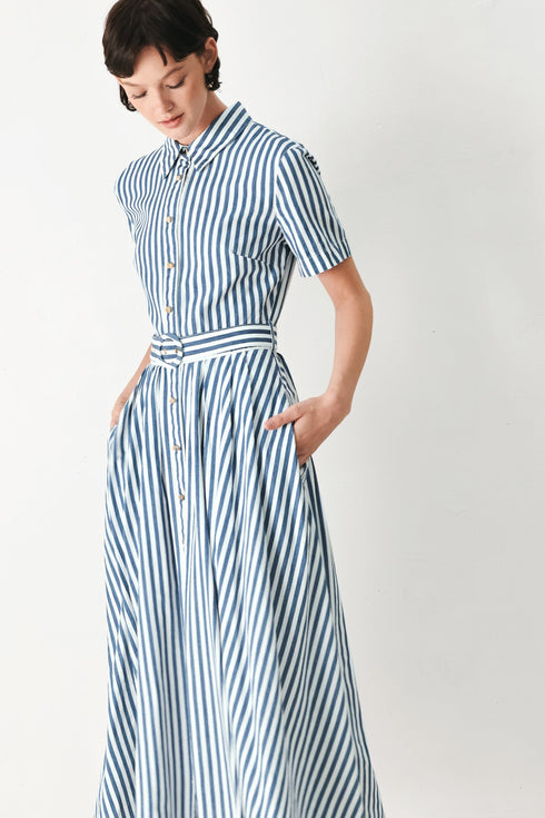 coastal-muse-strip-woven-midi-shirt-dress-sophias-style-2
