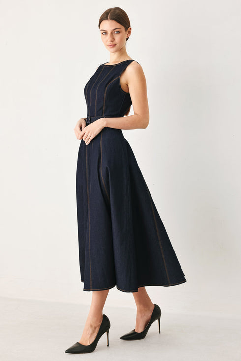 tailored-stitch-denim-midi-dress-flying-tomato-sophias-style-5