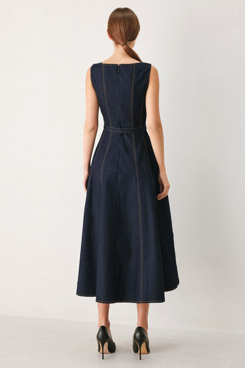 tailored-stitch-denim-midi-dress-flying-tomato-sophias-style-6