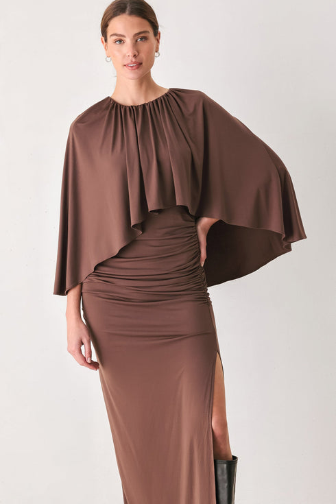 dusty-rose-drape-mauve-caplet-shirred-midi-dress-flying-tomato-sophias-style-2