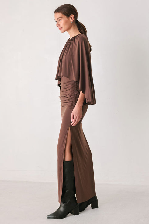 dusty-rose-drape-mauve-caplet-shirred-midi-dress-flying-tomato-sophias-style-4