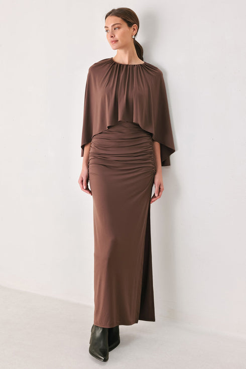 dusty-rose-drape-mauve-caplet-shirred-midi-dress-flying-tomato-sophias-style-5