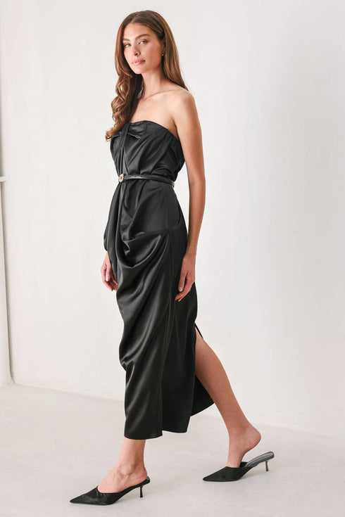 noir-drape-black-ruched-tulip-skirt-midi-dress-flying-tomato-sophias-style-5