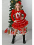 Festive Red Present Tutu Dress, 12M-14