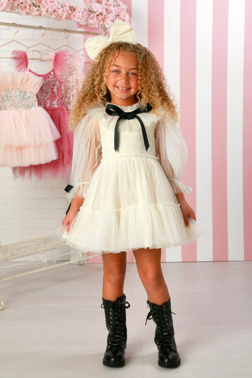 Francoise Ivory Tulle Dress for Girls 12M-14