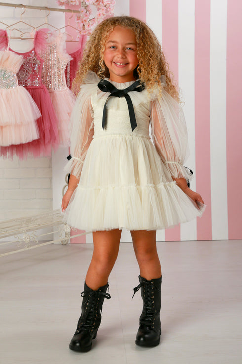 Francoise Ivory Tulle Dress for Girls 12M-14