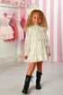 Thea Ivory Lace Dress – Long Sleeve Ruffled Lace Party Dress for Girls 12M-14