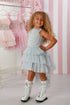 Chloe Dress – Ice Pop Tulle High-Low Pearl Party Dress for Girls 12M-14