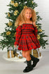Avery Dress – Red Tartan Plaid Holiday Party Dress for Girls 12M-14